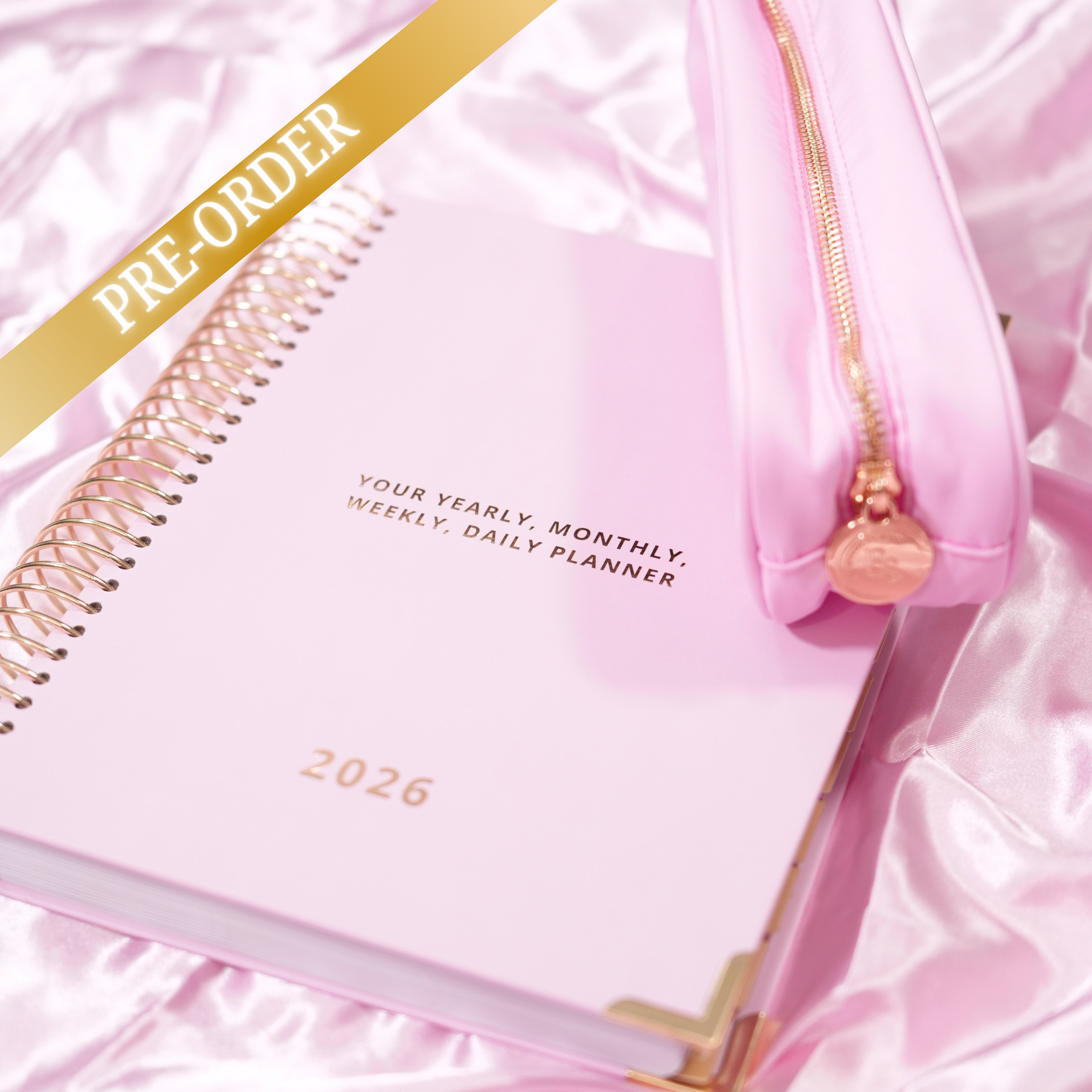 Spiral Daily Planner & Pouch Bundle