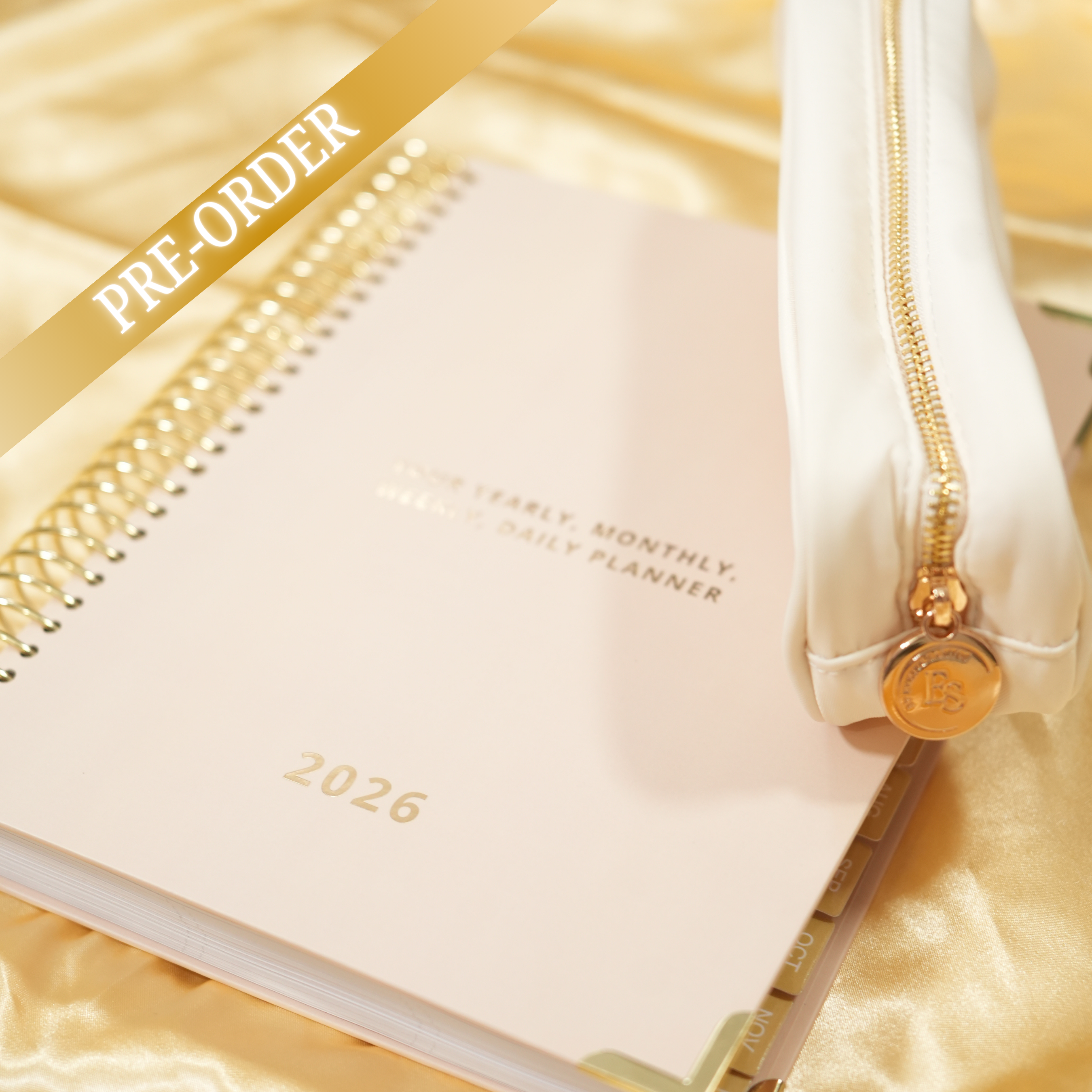 Spiral Daily Planner & Pouch Bundle