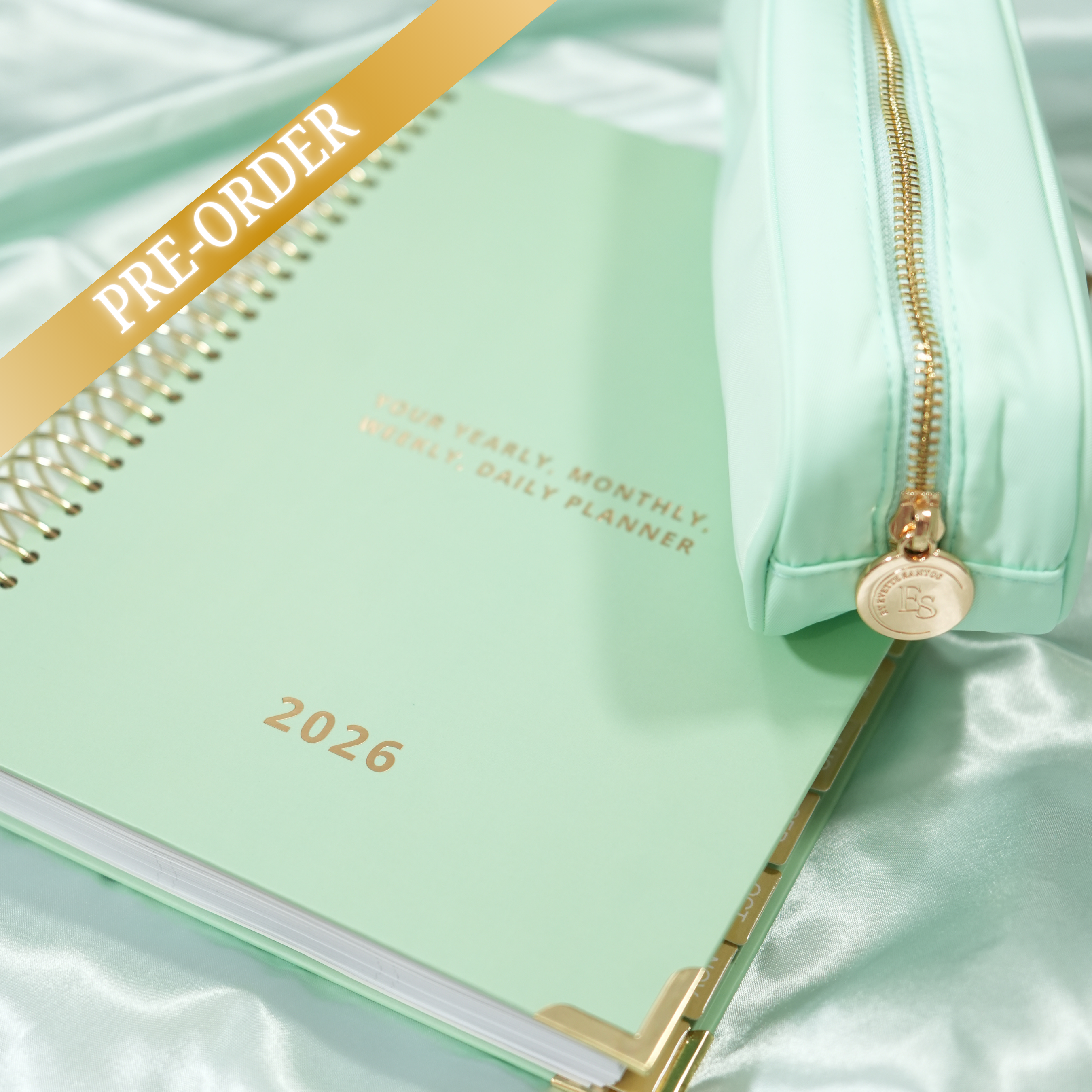 Spiral Daily Planner & Pouch Bundle