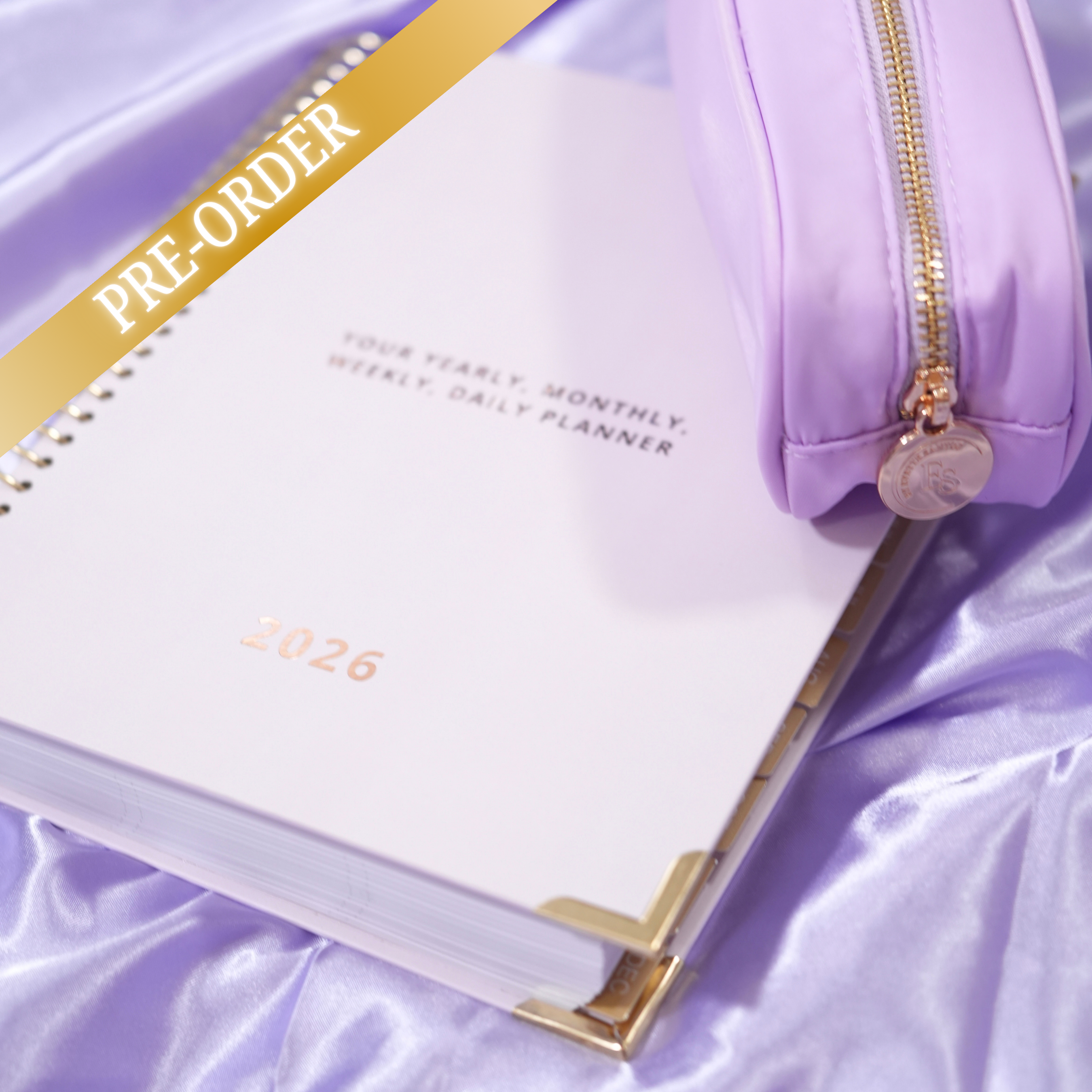 Spiral Daily Planner & Pouch Bundle