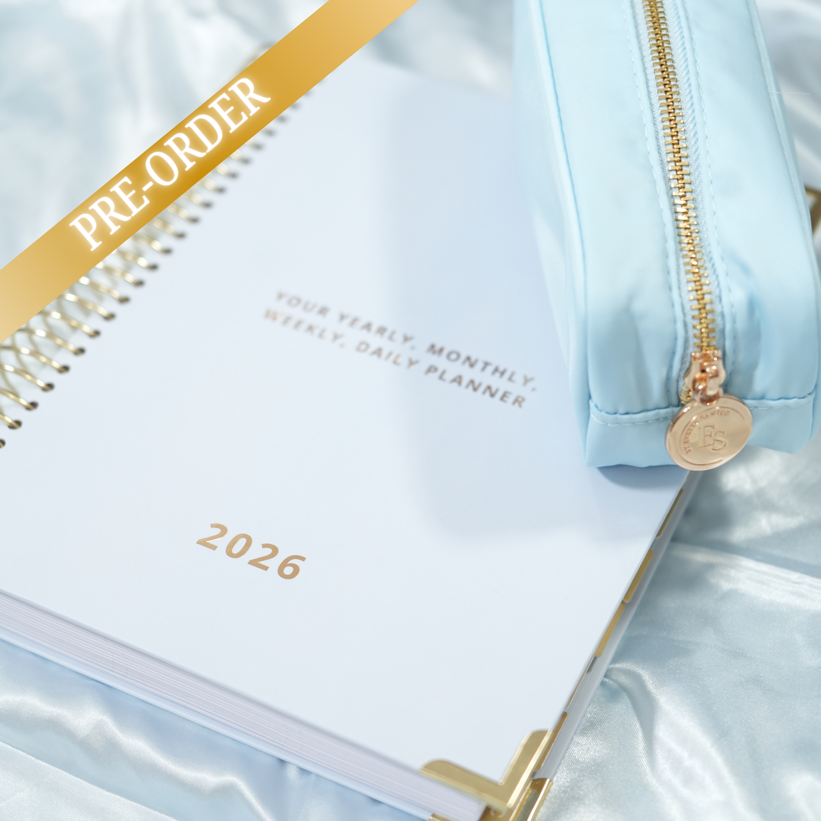 Spiral Daily Planner & Pouch Bundle