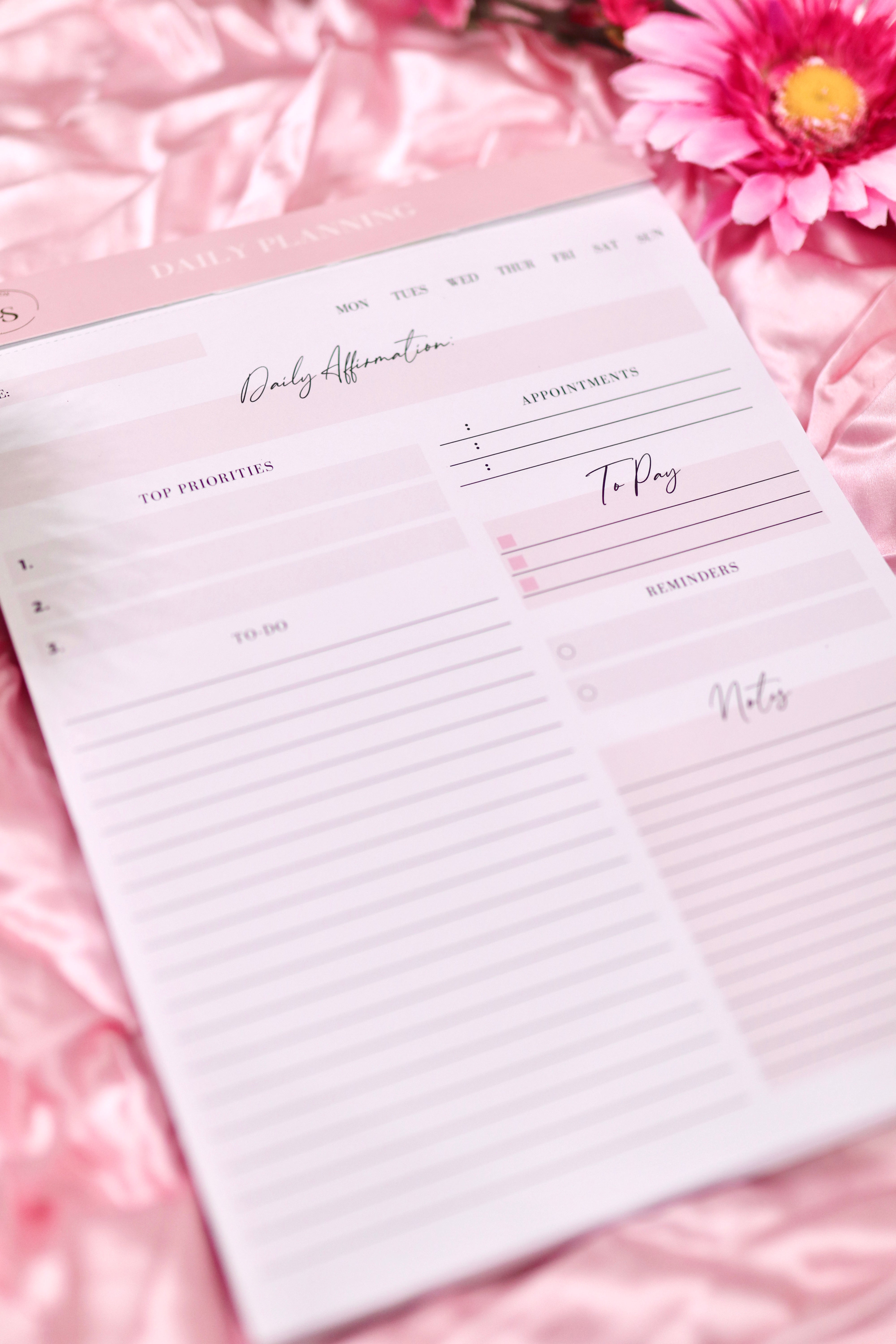 Daily Planning Notepad